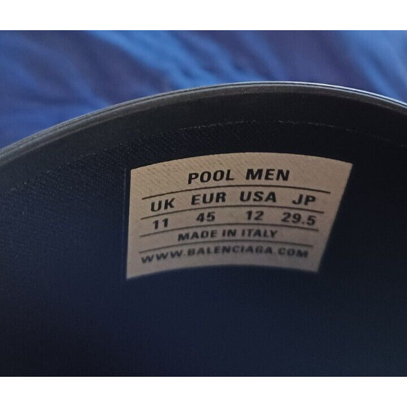 Balenciaga Pool Slides Men's Black Muti Colored Logo Pride US12 EU45 - Picture 10 of 10